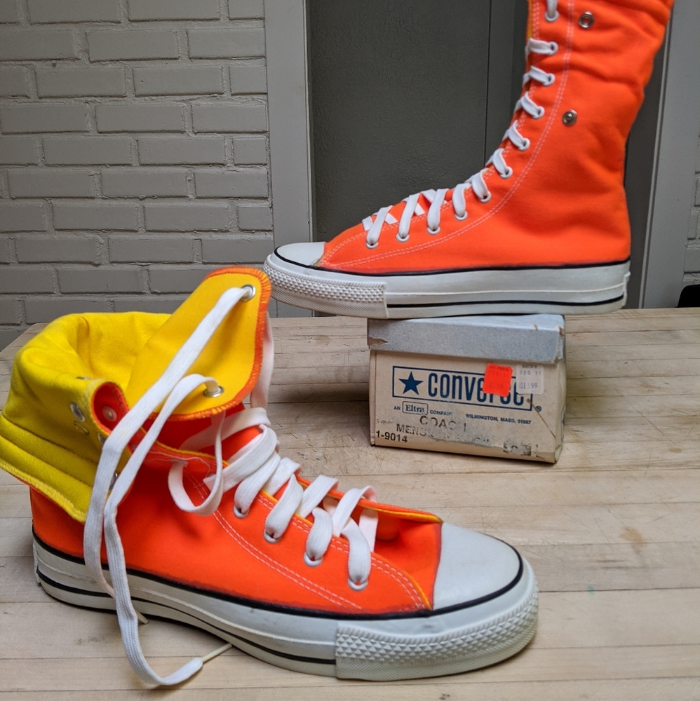 Vintage 1970's Converse tall shoes made in USA